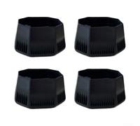 Zeroupshop Lot de 4 embouts de raquette de tennis, capuchon de rechange pour réparation de manche n° 2, capuchon d'extrémité noir, pour une installation facile, 3,2 x 2,8 x 2,1 cm, couvre-embout de