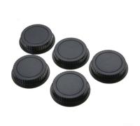 Zeroupshop Lot de 5 bouchons arrière d'objectif pour monture Canon EF pour série EOS - En plastique robuste - Anti-poussière - Léger - Noir - Remplacement pour photographie de voyage - Diamètre