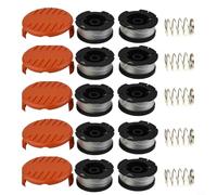 Zeroupshop Lot de 5 capuchons de bobine de rechange pour débroussailleuse Black & Decker GLC3630L GLC3630L20