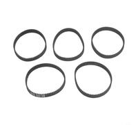 Zeroupshop Lot de 5 courroies d'aspirateur en caoutchouc compatibles avec Miele SEB228 SEB234 SEB236 et Wessel-Werk EBK340 EBK360 Pièces de rechange robustes et flexibles