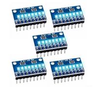 Zeroupshop Lot de 5 indicateurs LED à 8 chiffres CC 3-24 V Bleu/rouge Cathode anode commune 2,54 mm Broche pour bras MCU pour imprimante 3D DIY Electronique Breadboard (cathode bleue)