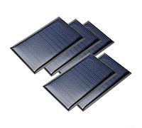 Zeroupshop Lot de 5 mini panneaux solaires 2 V 60 mA pour chargeur de jouets légers 72 x 45 mm