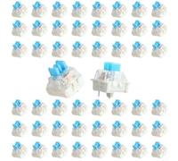 Zeroupshop Lot de 50 pièces de rechange pour clavier mécanique - Boîtier transparent à 3 broches - Avec design pré-lubrifié pour jeux et saisie