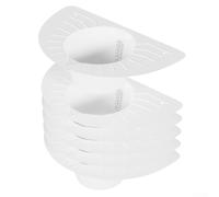 Zeroupshop Lot de 6 chapeaux de collecte d'urine de toilette d'une capacité de 900 ml avec ailes latérales larges, base stable et marquages précis pour analyse d'urine ou échantillon de selles