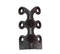 Zeroupshop Lot de 8 protections d'angle en laiton massif antique de 48 mm pour protection des bords de meubles, armoire, bibliothèque, accessoires de quincaillerie de bureau à domicile, avec vis