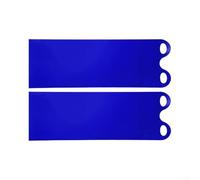 Zeroupshop Luge d'hiver en plastique résistant aux basses températures pour enfants et adultes, design pliable léger, modèle bleu haute vitesse (137 cm, bleu, 2 pièces)