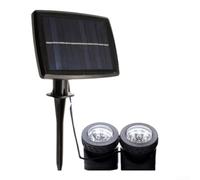 zeroupshop Lumière Jardin ABS Auto Dusk-to-Dawn Lumière Jardin ABS Auto(2) | RÃ©glable 90Â°, capteur lumiÃ¨re auto, panneau pour efficace, ABS, pour idÃ©al Ã©tang jardin