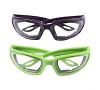 Zeroupshop Lunettes à oignons pour couper, lunettes de protection avec joint en mousse souple, lentille transparente anti-buée, gadget de cuisine pour arrêter de pleurer lors du découpage en dés, vert