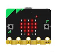 Zeroupshop Microbit V2 Kit de programmation pour carte de développement avec capteurs intégrés, connectivité sans fil et haut-parleur pour l'éducation STEM, prend en charge MAKECODE et Scratch, noir