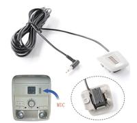 Zeroupshop Microphone audio de voiture, microphone stéréo externe de 3,5 mm, microphone stéréo filaire compatible avec les véhicules, pour une installation rapide