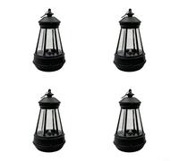 Zeroupshop Mini lanterne solaire d'extérieur de rechange pour statue, éclairage décoratif compact résistant aux intempéries avec abat-jour en acrylique, panneau de charge rapide, adapté pour accrocher