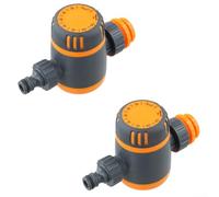 Zeroupshop Minuteur d'arrosage manuel avec bouton de contrôle, contrôleur d'irrigation extérieur pour tuyau ou système d'arrosage, réglage réglable de 0 à 120 minutes pour une conservation efficace de