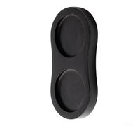 Zeroupshop Moulin à poivre en bois avec plateau à deux compartiments pour moulins à sel et poivre, support en bois d'acacia et caoutchouc pour cuisine, salle à manger ou restaurant, facile à nettoyer