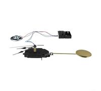 Zeroupshop Mouvement pendule à quartz avec boîte à musique, kit de mécanisme de bricolage pour panneaux de 4 à 12 mm, batterie pour unité d'entraînement alimentée avec aiguilles et pendule pour