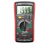 Zeroupshop Multimètre numérique haute précision plage automatique AC/DC tension résistance capacitance diode testeur avec étui de protection et support intégré pour ANENG DT9205A