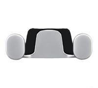 Zeroupshop Organiseur intérieur de voiture à double crochet en alliage de zinc avec support souple pour téléphones, clés, écouteurs, pour tableaux de bord, portes, sièges, finition chromée nacrée