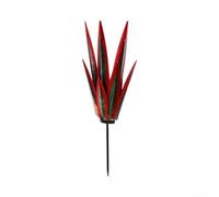 zeroupshop Ornement Jardin Acier 21.3" Style Plante Agave Pointu(Red) | Structure métal pour robuste, finition pour durable, résistance intempéries, style décoratif défini, extérieur