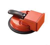 Zeroupshop Outil de réparation d'écart de sol avec ventouse puissante, construction en fer robuste pour carrelage en bois stratifié, comprend 7 coussinets réutilisables et un marteau en feutre
