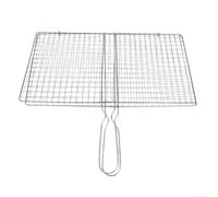 Zeroupshop Panier de cuisson en acier inoxydable pour poisson, légumes | Empêche les aliments de coller, facile à retourner pour la viande, le poisson, les légumes, le fil d'acier