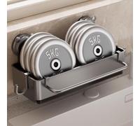 Zeroupshop Panier de vidange à ventouse, multifonction pour évier de cuisine avec séparateur pour éponge et brosse, organiseur compact en plastique pour comptoir de salle de bain, gris, gris