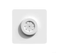 Zeroupshop Panneau de prise de câble de type 86, plaque murale de protection rotative avec ouverture de 32 mm pour couvercle de prise de courant et gestion des câbles bien rangé (blanc)