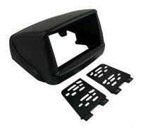 Zeroupshop Panneau stéréo de voiture 2 DIN avec lecteur DVD et navigation tactile 7" pour Fiat Doblo 2002-2017, cadre noir durable avec kit de montage facile