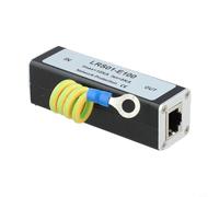 Zeroupshop Parasurtenseur Ethernet RJ45 pour réseaux, parafoudre 10 KA pour caméras IP, sans fil pour points d'accès, serveurs et commutateurs, canal unique avec ≤ 1 ns pour le temps de réponse, noir