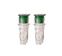 Zeroupshop Petit presse-citron avec couvercle de rangement, presse à vis efficace pour cocktails, salades, design portable pour pique-niques, fêtes, plastique, jaune (vert)