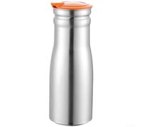 Zeroupshop Pichet d'eau isotherme en acier inoxydable de 1000 ml, avec bec verseur à large ouverture, pour hôtel, bureau, cuisine, thé, café, bleu (orange)