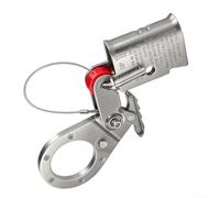 Zeroupshop Pince de corde en acier inoxydable, dispositif de suspension électrique pour cordes de 5/8 à 3/4", capacité de charge de 140,6 kg, outil de sécurité anti-chute léger pour les opérations à