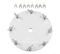 Zeroupshop Plaque de grille de terre pour antenne portable à ondes courtes PAC-12 et JPC-12, 11 cm de diamètre, 3 mm d'épaisseur, compatibilité des fils de terminal de 2,4 mm, utilisation robuste en