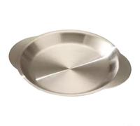 Zeroupshop Plate en Acier Inoxydable Style Coréen 19,3x15x1,4cm
