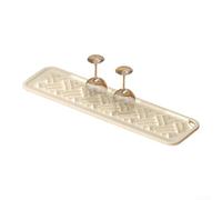 Zeroupshop Plateau de rangement d'évier en silicone, résistant à la chaleur jusqu'à 260 °C, tapis de séchage antidérapant, avec drainage rapide, protection de comptoir, pour casseroles, poêles