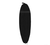 zeroupshop Polyester Chaussette de Surf Protection UV Noir Polyester pour | Fitting, shortboard au longboard, polyester noir, cordon de serrage, prêt pour la plage