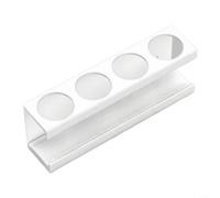 Zeroupshop Porte-brosse à dents en aluminium avec base de diatomite à séchage rapide, 4 emplacements pour brosses électriques ou manuelles, support mural sans perçage, blanc (blanc)