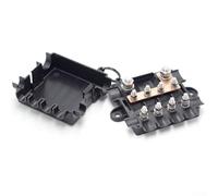 Zeroupshop Porte-fusible audio de voiture avec protection contre les surcharges, 1 entrée 4 sorties et 2 en 4 sorties pour une connexion sécurisée, contacts en cuivre pour systèmes 12-48 V (4AF + 1ANM