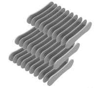 zeroupshop Porte-Savon Silicone 3PCS Drainage Rapide Salle de Bain(Gray) | Trois couleurs assorties, gris , pour divers savons, organisation parfaite, lot économique