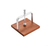 Zeroupshop Porte-serviettes en bois avec barre centrale en acier inoxydable pour table à manger et café, élégante boîte à mouchoirs en papier pour déjeuner ou cocktail, compact 14 x 14 x 14 cm