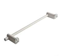 Zeroupshop Porte-serviettes pour radiateur chauffant 0,3 m à 2 m, 50 cm ABS et acier au carbone à suspendre, sans perçage, pour peignoirs et serviettes, blanc