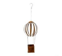 zeroupshop Pot à Fleurs en Fer Rustique 61,5cm Suspendu | Fer pour robuste longue durée, résistance éléments, usage toute l'année, extérieur , matériau solide