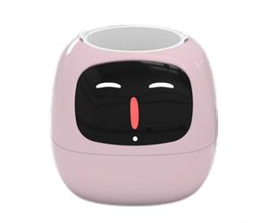Zeroupshop Pot de fleurs avec intelligence robotique et affichage virtuel interactif pour animaux de compagnie, arrosage automatique et entretien des plantes à base de capteurs pour décoration de