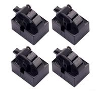 Zeroupshop Pour démarreur de réfrigérateur PTC, lot de 4 protecteurs de relais de compresseur avec grande puce 1234 broches, protection contre les surcharges faciles à installer pour les maisons et
