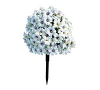 zeroupshop pour fleur Décorative Extérieure Imperméable Anti-UV 55cm pour | Matériau soie réaliste, couleur blanche vive, détails naturels, pour idéal pour intérieur extérieur, longue durée
