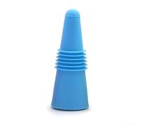 Zeroupshop Rabbit Bouchons de bouteille de vin en acier inoxydable 304 et joints réutilisables en silicone avec poignée unique pour bouteilles de vin et de boissons, rouge (bleu)