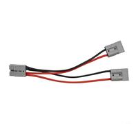 Zeroupshop Rallonge de câble adaptateur double Y 50 A, connecteur de batterie automobile de 4 mm pour répartiteur de puissance de chariot élévateur, protection contre la polarité, courant continu 48 A