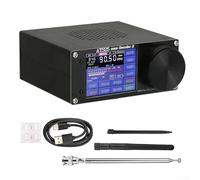 Zeroupshop Récepteur ATS25 Max II 2e génération, avec code d'activation officiel, batterie 4000 mAh, écran 2,4", SSB AM FM SW LW, boîtier en alliage d'aluminium, entrée BNC, pour les amateurs de HAM