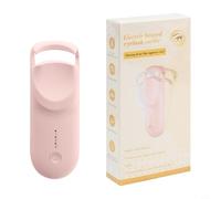 Zeroupshop Recourbe-cils chauffant rechargeable, baguette électrique à recourber les cils avec chaleur rapide, pour des courbes durables, outil de maquillage portable, pour cils naturels et faux, rose