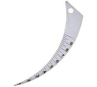 Zeroupshop Règle de jauge 1-15 mm, acier inoxydable 2CR13 et outil d'ouverture CRESCENT, pour mesure du diamètre intérieur, échelle gravée double face, pied à coulisse compact en métal (forme de lune