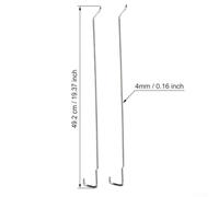 zeroupshop Ressort charnière four WP4452396 Acier 304(2pcs) | Compatible WP4452395, acier inoxydable, longue durée, pour gauche et droite, remplacement rapide