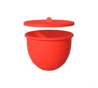 Zeroupshop Revêtement de bol en silicone pour mixeur à tête inclinable de 5 litres, antiadhésif avec couvercle de rangement, passe au réfrigérateur et au micro-ondes, ensemble d'outils de cuisson